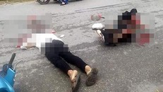 Tông vào chó chạy rông, 2 vợ chồng bị xe tải cán thương vong
