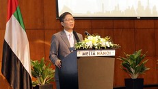  Bộ trưởng Công Thương Việt Nam Trần Tuấn Anh phát biểu tại diễn đàn. Ảnh: Trần Việt/TTXVN.