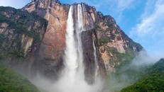 Thác nước cao nhất thế giới, nước chưa rơi xuống đã bốc hơi