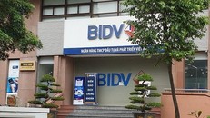 Mặt ngoài chi nhánh BIDV Ngọc Khánh