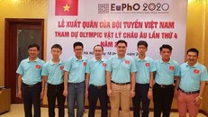 Đội tuyển học sinh Việt Nam dự thi Olympic vật lý châu Âu - Ảnh: Hà Nội mới
