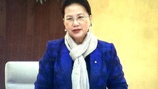 Chủ tịch Quốc hội Nguyễn Thị Kim Ngân phát biểu khai mạc phiên họp. Ảnh: VGP/Nguyễn Hoàng