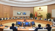 Phiên họp Chính phủ thường kỳ tháng 2/2021. Ảnh VGP/Quang Hiếu