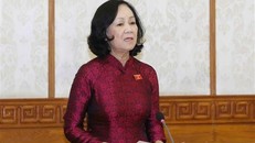 Đồng chí Trương Thị Mai, Ủy viên Bộ Chính trị, Trưởng Ban Tổ chức Trung ương. (Ảnh: Phương Hoa/TTXVN)