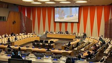 Quang cảnh phiên họp tổng kết. Ảnh: Hữu Thanh-PV TTXVN tại New York