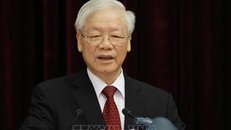 Tổng Bí thư Nguyễn Phú Trọng phát biểu khai mạc Hội nghị. Ảnh: Phương Hoa/TTXVN