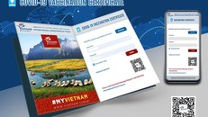 Hệ thống chứng nhận tiêm chủng vắc-xin do Tổng cục Du lịch nghiên cứu và xây dựng. Ảnh: TCDL