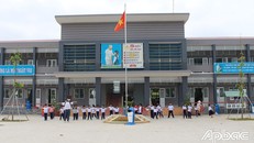 Ngành GD-ĐT tỉnh Tiền Giang đang nỗ lực chuẩn bị các điều kiện cho năm học mới trong bối cảnh dịch bệnh diễn biến phức tạp (ảnh chụp tại Trường Tiểu học Tân Lập 1, huyện Tân Phước, khi dịch COVID-19 chưa bùng phát). Ảnh: baoapbac.vn