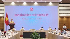 Quang cảnh cuộc họp báo.