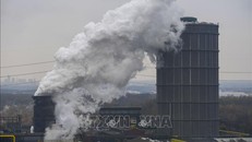 Khí thải bốc lên từ mỏ than ở Bottrop, Đức. Ảnh: AFP/TTXVN