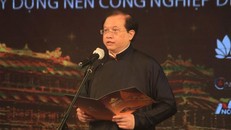 Thứ trưởng Bộ Văn hóa, Thể thao và Du lịch Tạ Quang Đông, Trưởng ban Chỉ đạo Liên hoan Phim Việt Nam lần thứ XXII, phát biểu khai mạc.