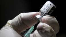 Chuẩn bị mũi tiêm vaccine ngừa COVID-19 của Pfizer. Ảnh minh họa: AFP/TTXVN