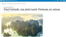 Bài viết ca ngợi vẻ đẹp của Việt Nam trên báo Stuttgarter Nachrichten của Đức.