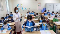 Có thể điều chỉnh việc đi học trực tiếp của học sinh khối lớp 1 đến lớp 6 các huyện sang hình thức học trực tuyến nhằm đảm bảo an toàn cho trẻ. Ảnh minh họa: Thanh Tùng/TTXVN