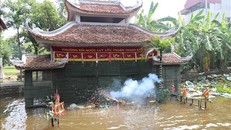 Chương trình biểu diễn múa rối nước của làng Đồng Ngư, xã Ngũ Thái, huyện Thuận Thành, tỉnh Bắc Ninh. Ảnh tư liệu: Thái Hùng/TTXVN