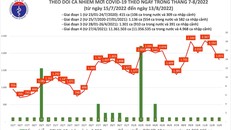 iểu đồ số mắc COVID-19 tại Việt Nam thời gian qua