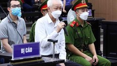 Bị cáo Nguyễn Văn Minh khai báo trước Tòa ngày 15/8. Ảnh minh hoạ: Phạm Kiên/TTXVN