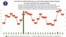 Biểu đồ số ca mắc COVID-19 thời gian gần đây.
