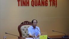 Phó Thủ tướng Chính phủ Lê Văn Thành, Trưởng Ban chỉ đạo Quốc gia về phòng, chống thiên tai chủ trì buổi họp. Ảnh: Thanh Thủy/TTXVN