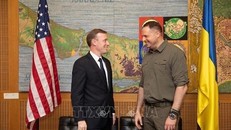 Cố vấn An ninh Nhà Trắng Jake Sullivan (trái) trong cuộc gặp Chánh văn phòng Tổng thống Ukraine, Andriy Yermak, tại thành phố Istanbul (Thổ Nhĩ Kỳ) ngày 2/10. Ảnh: reddit.com/TTXVN