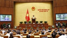 Phiên thảo luận kinh tế-xã hội sáng 28/10. (Ảnh: TTXVN)