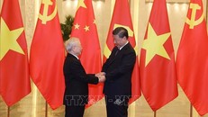 Tổng Bí thư, Chủ tịch Trung Quốc Tập Cận Bình đón Tổng Bí thư Nguyễn Phú Trọng, chiều 31/10/2022