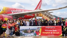 Vietjet khôi phục đường bay thẳng duy nhất giữa Đà Lạt và Băng Cốc với giá chỉ từ 360.000đ