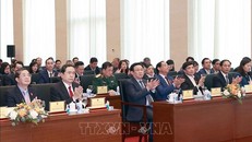 Chủ tịch Quốc hội Vương Đình Huệ và đại biểu dự hội nghị. Ảnh: Doãn Tấn/TTXVN