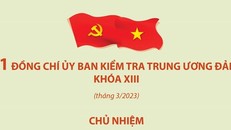 21 đồng chí trong Ủy ban Kiểm tra Trung ương Đảng khóa XIII