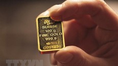 Vàng miếng được bán tại Dublin, Ireland. (Ảnh: AFP/TTXVN)