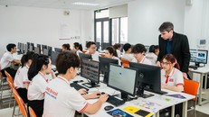 Giờ học của sinh viên chương trình Cử nhân quốc tế UWE Bristol - Phenikaa Campus, Đại học Phenikaa. (Ảnh: PV/Vietnam+)