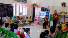 Giờ học của học sinh bậc Mầm non. Ảnh minh họa: Bích Huệ/TTXVN