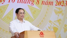 Thủ tướng Phạm Minh Chính chủ trì Phiên họp lần thứ 6 Hội đồng Thi đua-Khen thưởng Trung ương. (Ảnh: Dương Giang/TTXVN)