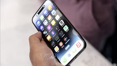 Mẫu iPhone được giới thiệu tại một sự kiện của hãng Apple ở Cupertino, California, Mỹ. Ảnh tư liệu: AFP/TTXVN