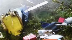 Hiện trường vụ rơi trực thăng chở Tổng thống Iran Ebrahim Raisi và Ngoại trưởng Hossein Amir-Abdollahian ở huyện Varzaqan, tỉnh Đông Azerbaijan, cách thủ đô Tehran khoảng 670km, ngày 20/5/2024. Ảnh: THX/TTXVN