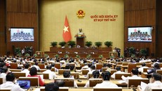 Quang cảnh kỳ họp thứ 7, Quốc hội khoá XV. Ảnh: TTXVN