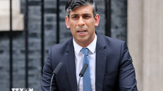 Thủ tướng Anh Rishi Sunak. (Ảnh: THX/TTXVN)