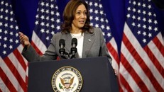 Phó Tổng thống Mỹ Kamala Harris phát biểu tại College Park, Maryland, Mỹ, ngày 24/6/2024. Ảnh: Getty Images/ TTXVN