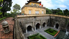 Đoan Môn là cửa chính phía Nam vào Hoàng thành Thăng Long được xây dựng vào thời nhà Lê trung hưng được tu sửa vào thời nhà Nguyễn. Ảnh tư liệu, minh họa: TTXVN