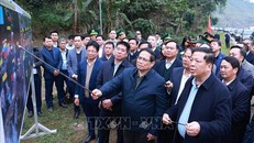 Thủ tướng dự lễ khởi công, khảo sát các dự án hạ tầng tại Lào Cai