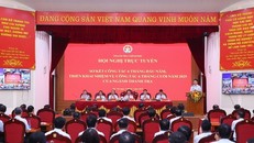 Quang cảnh hội nghị toàn quốc triển khai công tác thanh tra 6 tháng cuối năm 2025. (Ảnh: Văn Điệp/TTXVN)