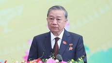 Tổng Bí thư Tô Lâm phát biểu. 