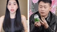 Quang Linh Vlogs và Hằng du mục chia sẻ về kẹo rau củ Kera trong các video và livestream trước đó. (Hình ảnh cắt từ clip).