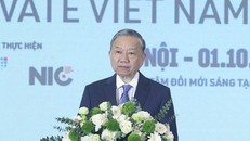 Tổng Bí thư Tô Lâm phát biểu. 