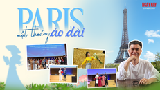 Paris, một thoáng áo dài