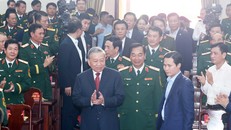 Tổng Bí thư Tô Lâm dự Lễ kỷ niệm 80 năm Ngày truyền thống lực lượng vũ trang Quân khu 1. 