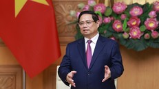 Thủ tướng Phạm Minh Chính tiếp đoàn lãnh đạo doanh nghiệp bán dẫn quốc tế.