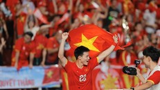 Các cầu thủ U22 Việt Nam hân hoan trong niềm vui chiến thắng.