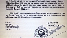Cà Mau: Kỷ luật hiệu phó vì vu khống đồng nghiệp