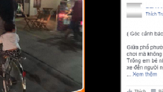 Rùng mình cảnh mẹ chở con nhỏ trên chiếc xe đạp đầy nguy hiểm